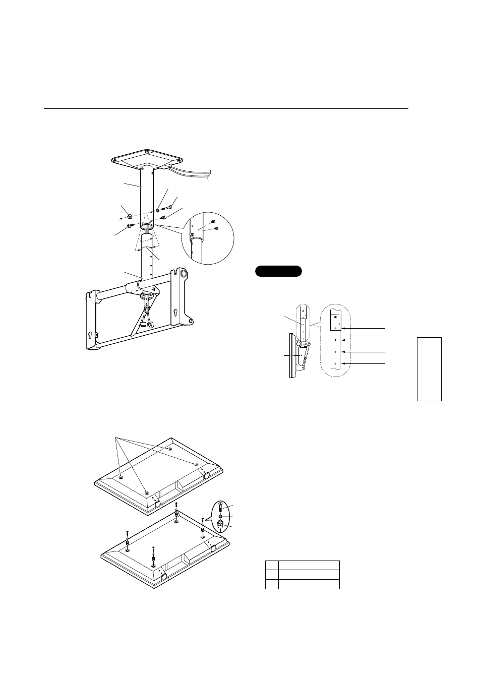 Préparez l’écran, Fran ç ais, Posez les entretoises isolantes sur l’écran | Panasonic TYST05S User Manual | Page 29 / 52