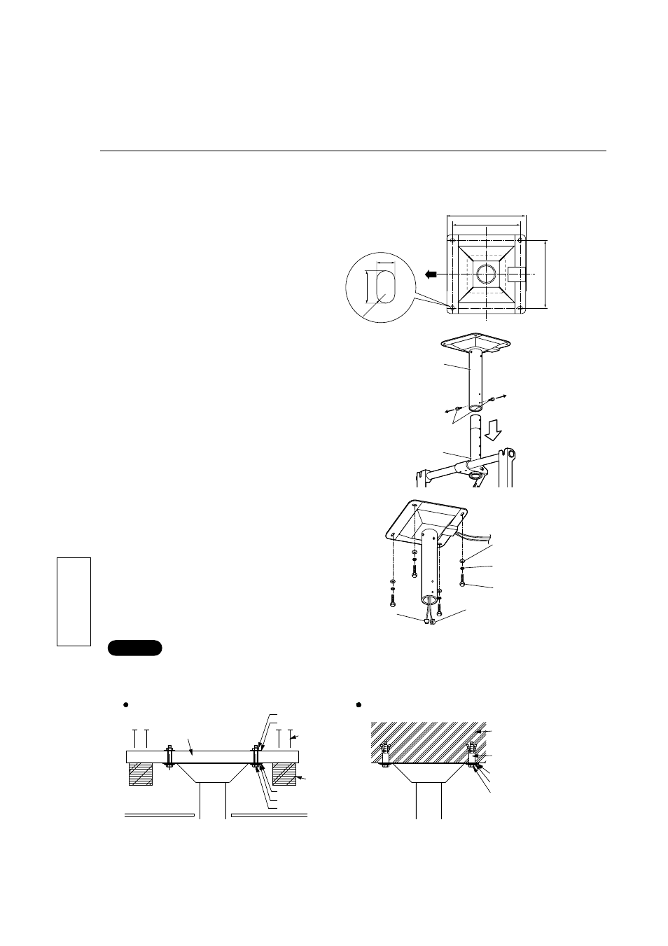 Procedimiento de instalación, Instale la unidad de techo (sección superior), Espa ñ ol | Panasonic TYST05S User Manual | Page 34 / 52