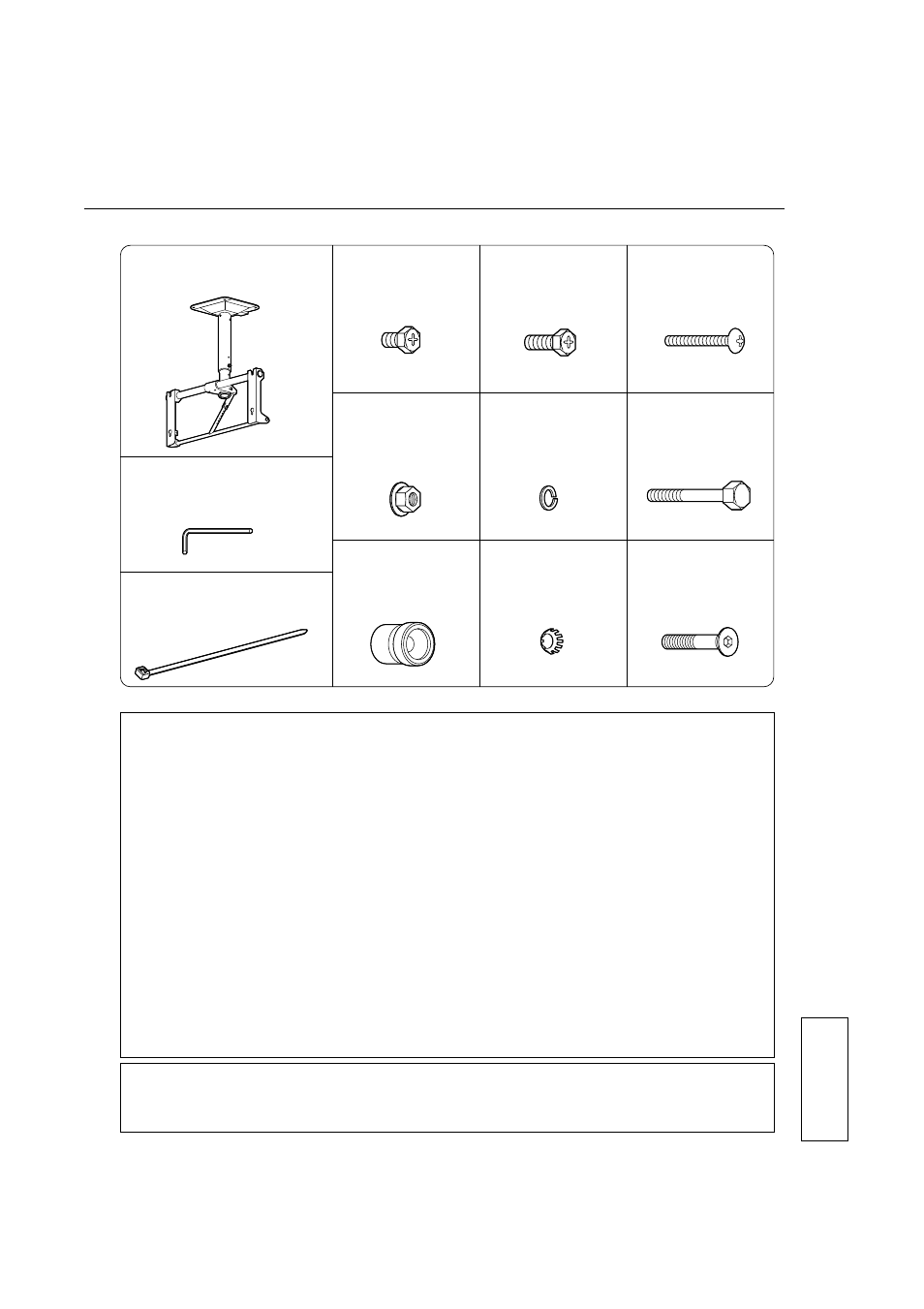 Komponenter, Bemærk i forbindelse med montering | Panasonic TYST05S User Manual | Page 45 / 52