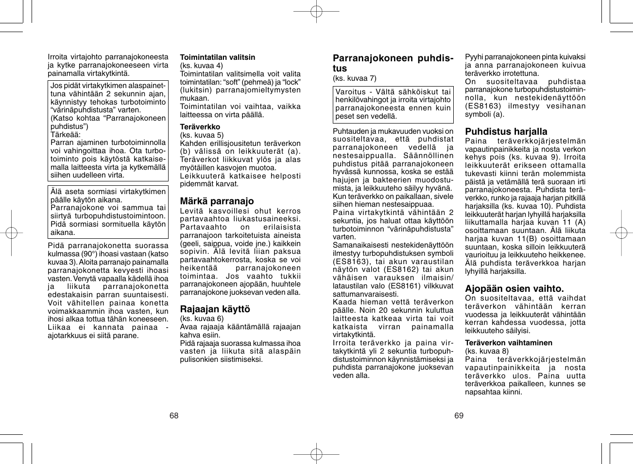 Panasonic ES8163 User Manual | Page 35 / 60