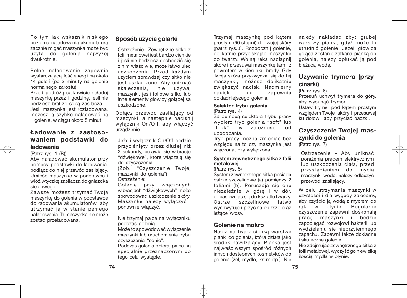 Panasonic ES8163 User Manual | Page 38 / 60