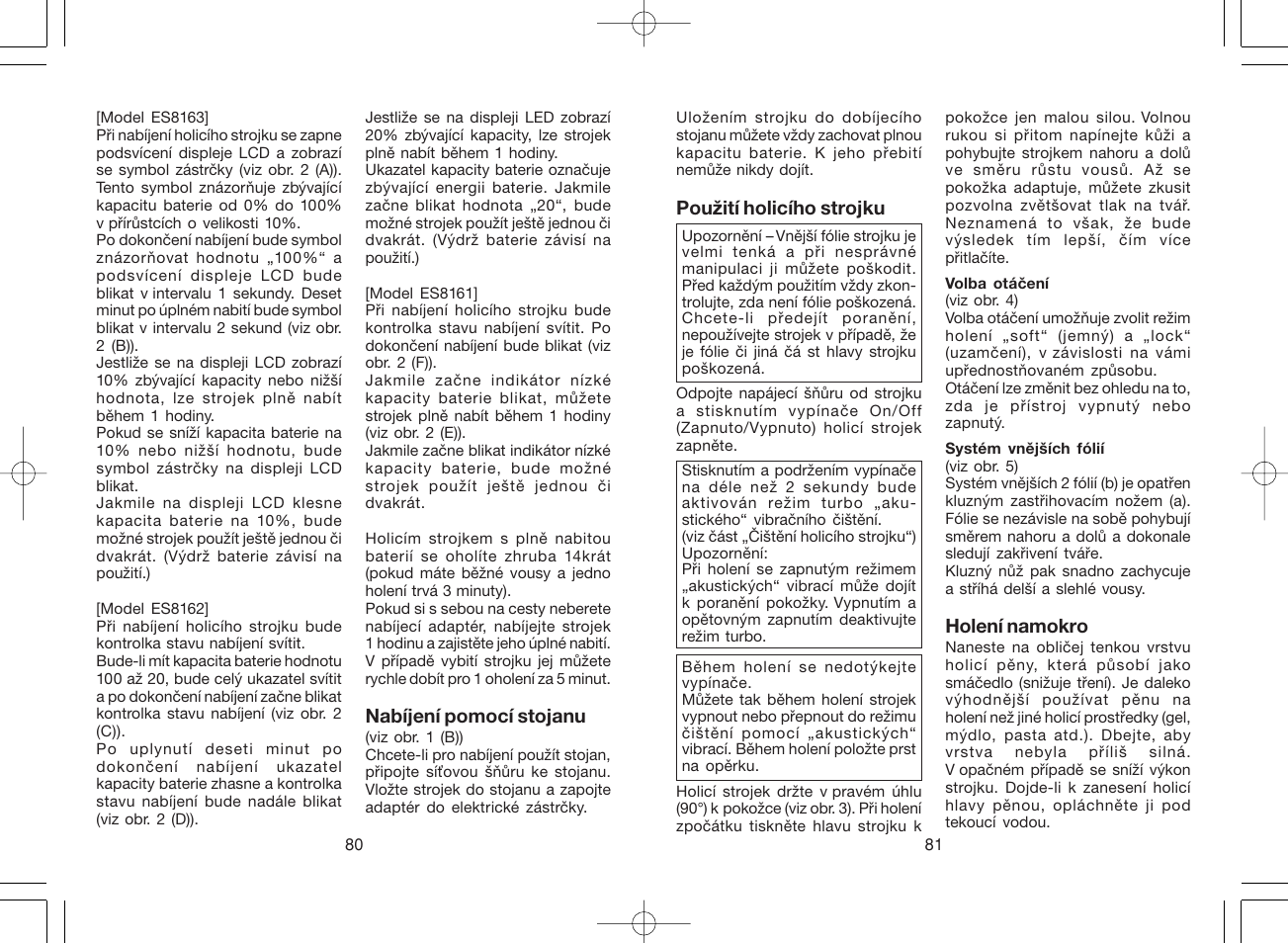 Panasonic ES8163 User Manual | Page 41 / 60