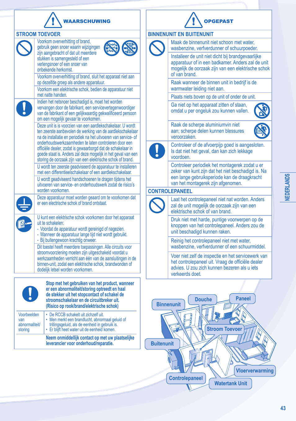 Panasonic WHUD12CE5 User Manual | Page 43 / 76