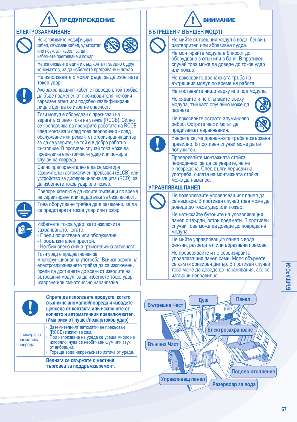 Panasonic WHUD12CE5 User Manual | Page 67 / 76