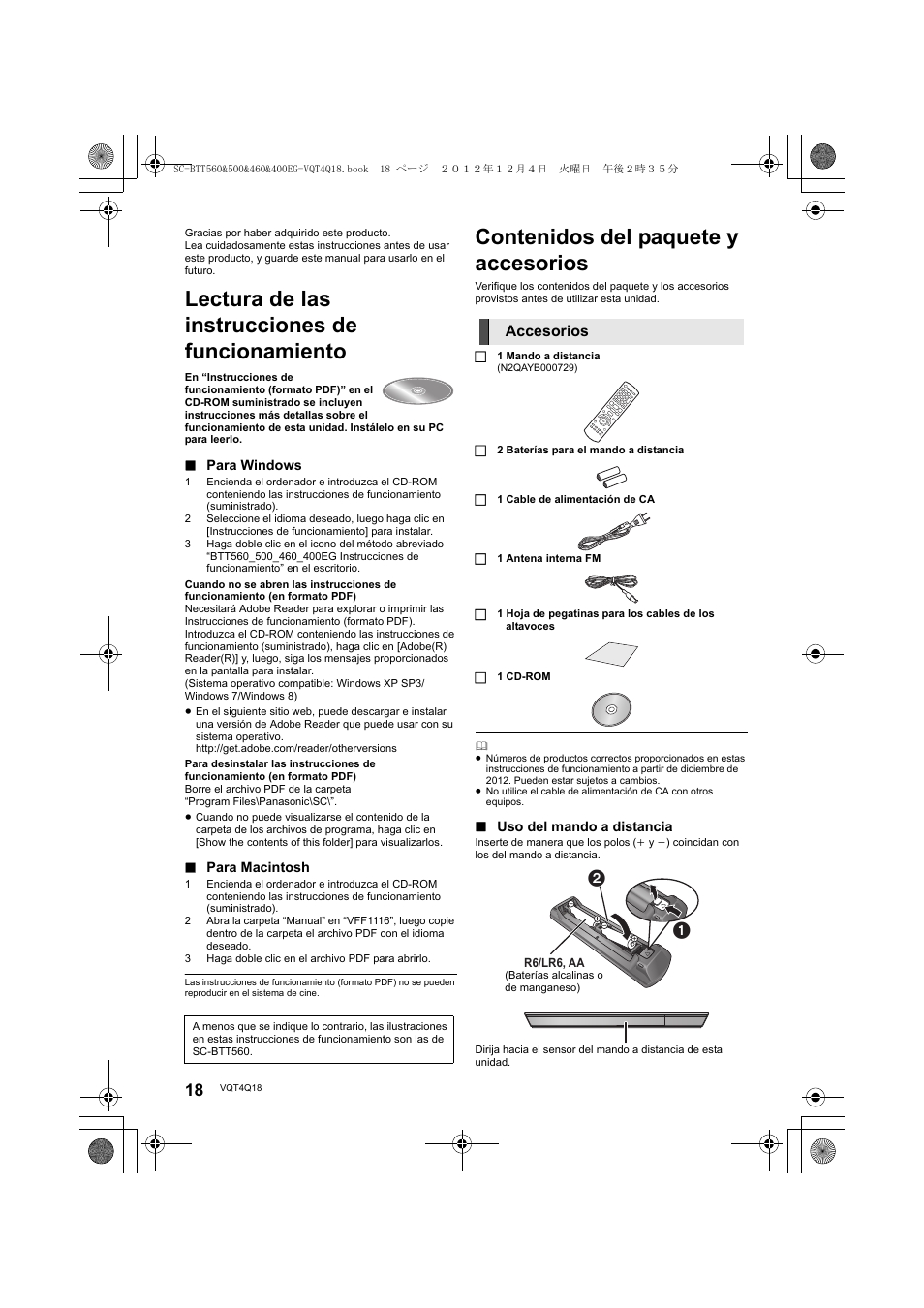 Panasonic SCBTT400EG User Manual | Page 18 / 56