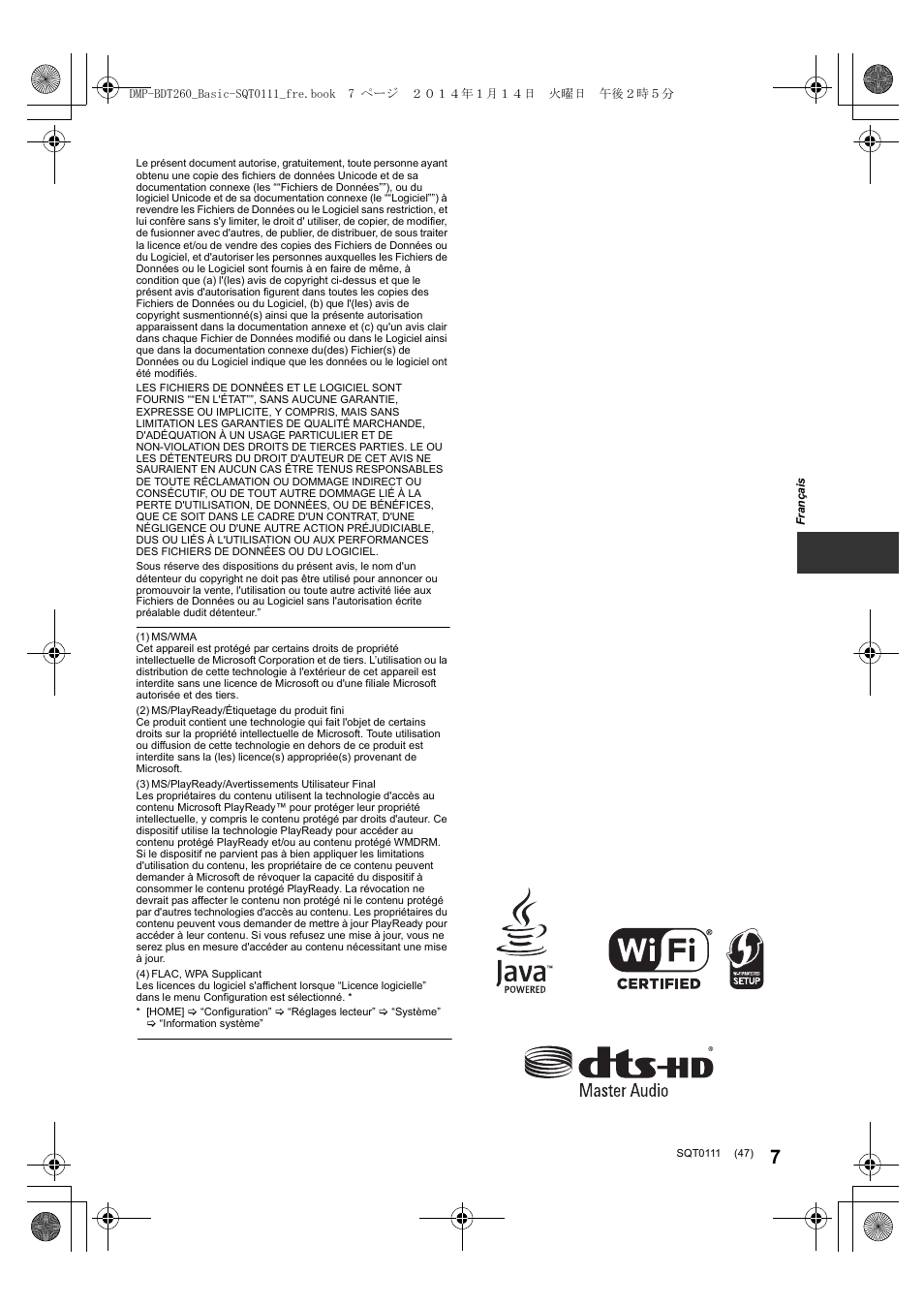 Panasonic DMPBDT161EG User Manual | Page 47 / 108