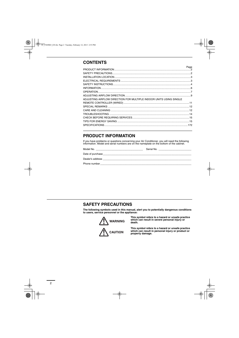 Panasonic S22MK2E5 User Manual | Page 2 / 180