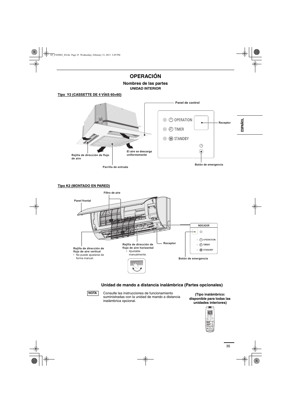 Operación | Panasonic S22MK2E5 User Manual | Page 35 / 180