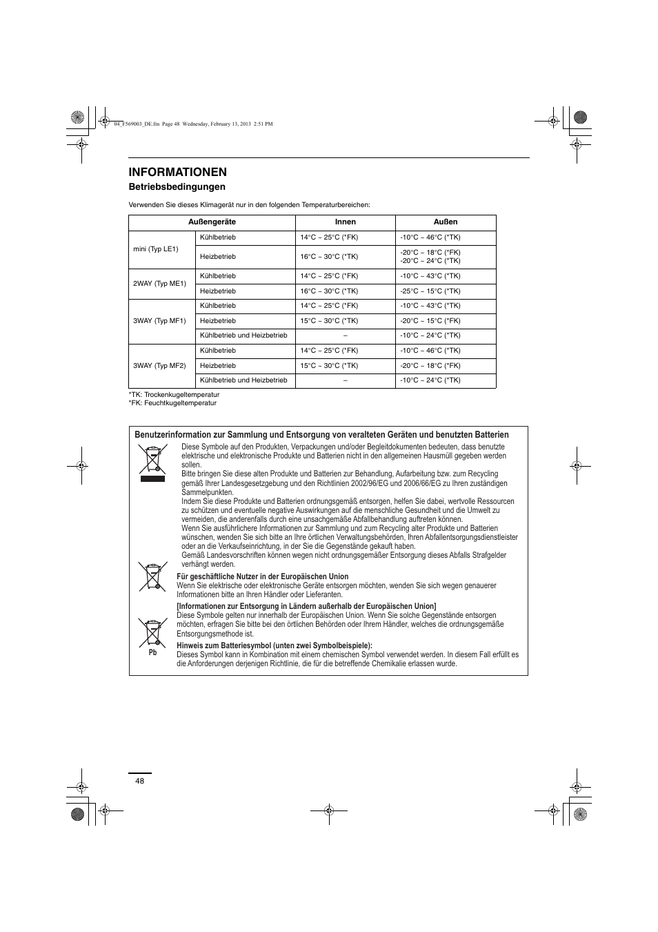 Informationen | Panasonic S22MK2E5 User Manual | Page 48 / 180