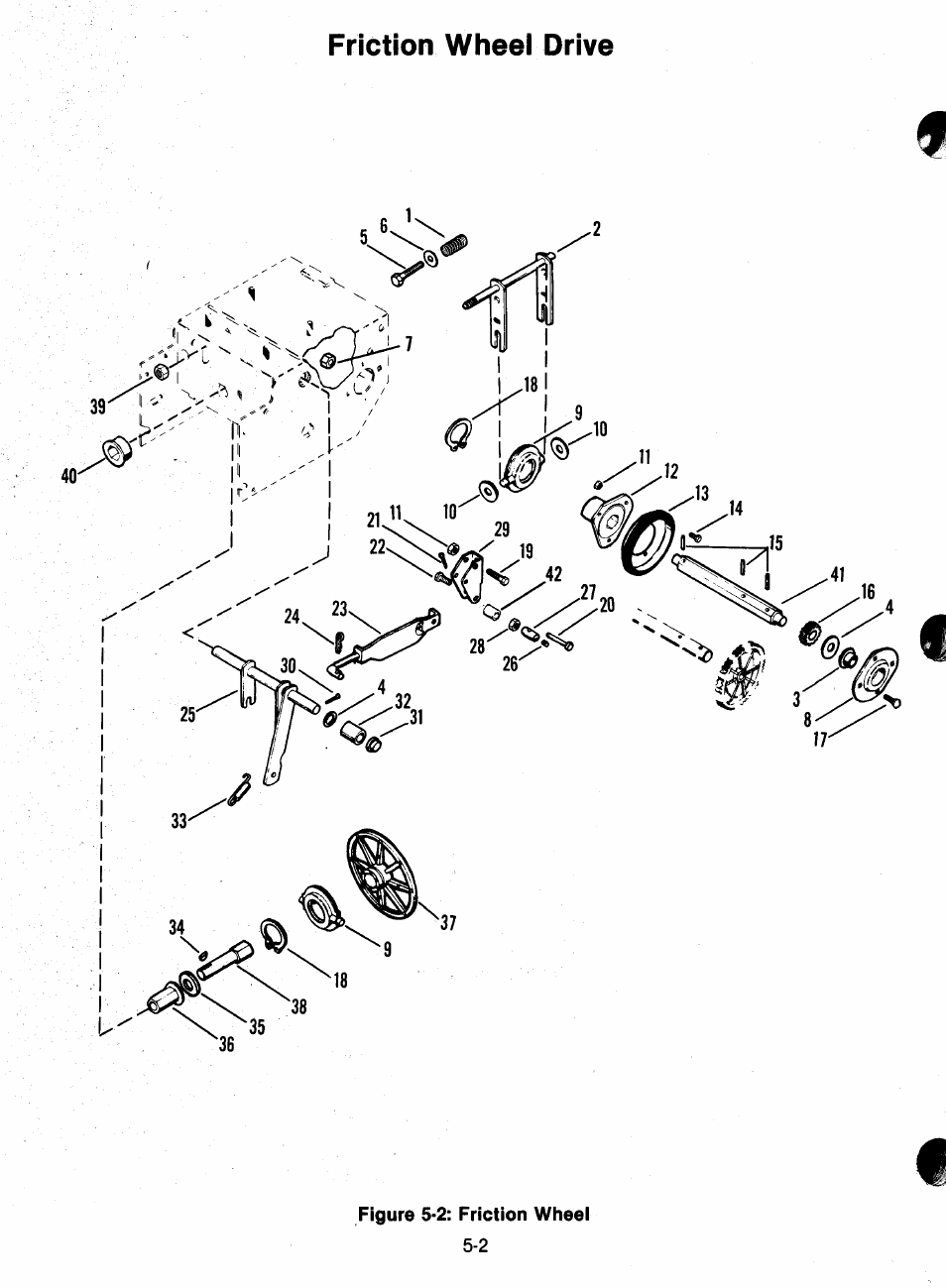 Friction wheel drive | Ariens 932 Series User Manual | Page 29 / 61