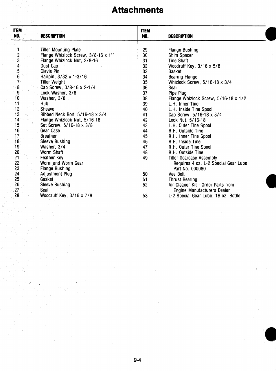 Attachments | Ariens 932 Series User Manual | Page 55 / 61