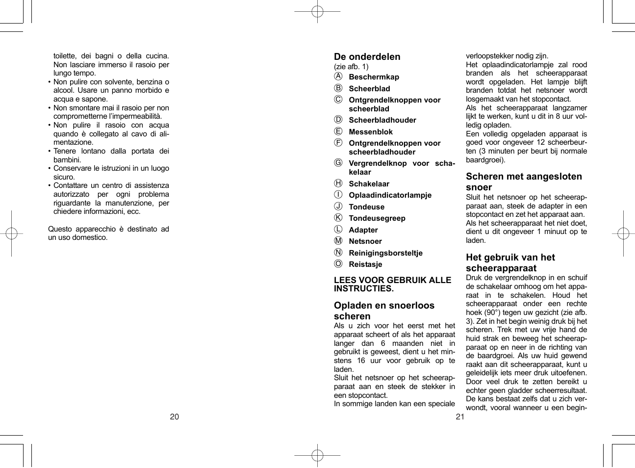 Panasonic ES4033 User Manual | Page 11 / 37