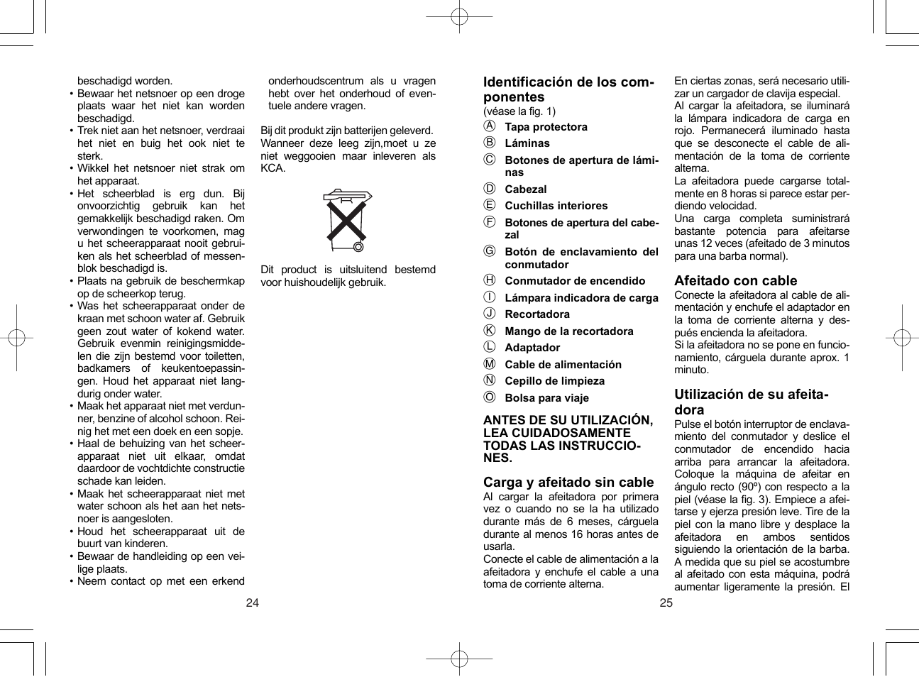 Panasonic ES4033 User Manual | Page 13 / 37