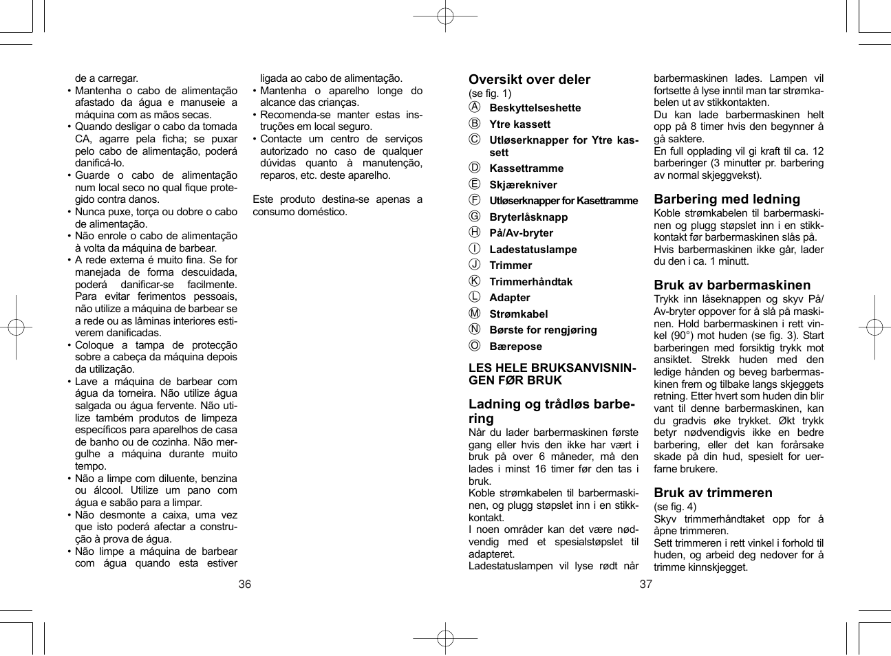 Panasonic ES4033 User Manual | Page 19 / 37