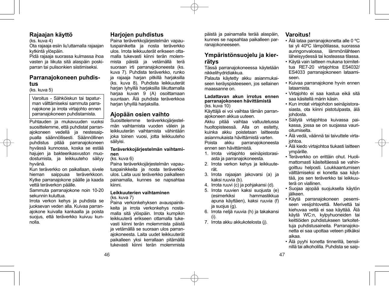 Panasonic ES4033 User Manual | Page 24 / 37
