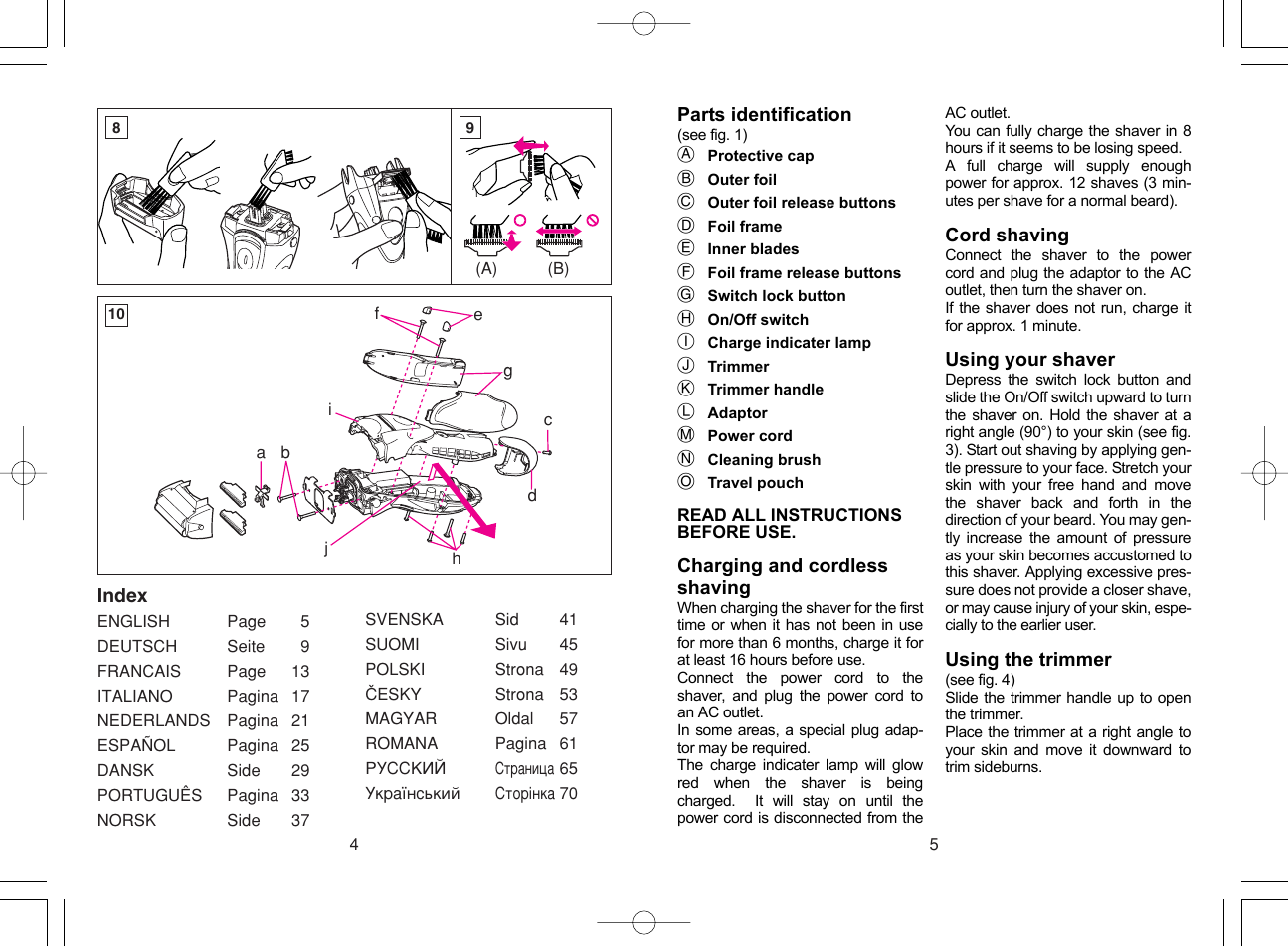 Panasonic ES4033 User Manual | Page 3 / 37