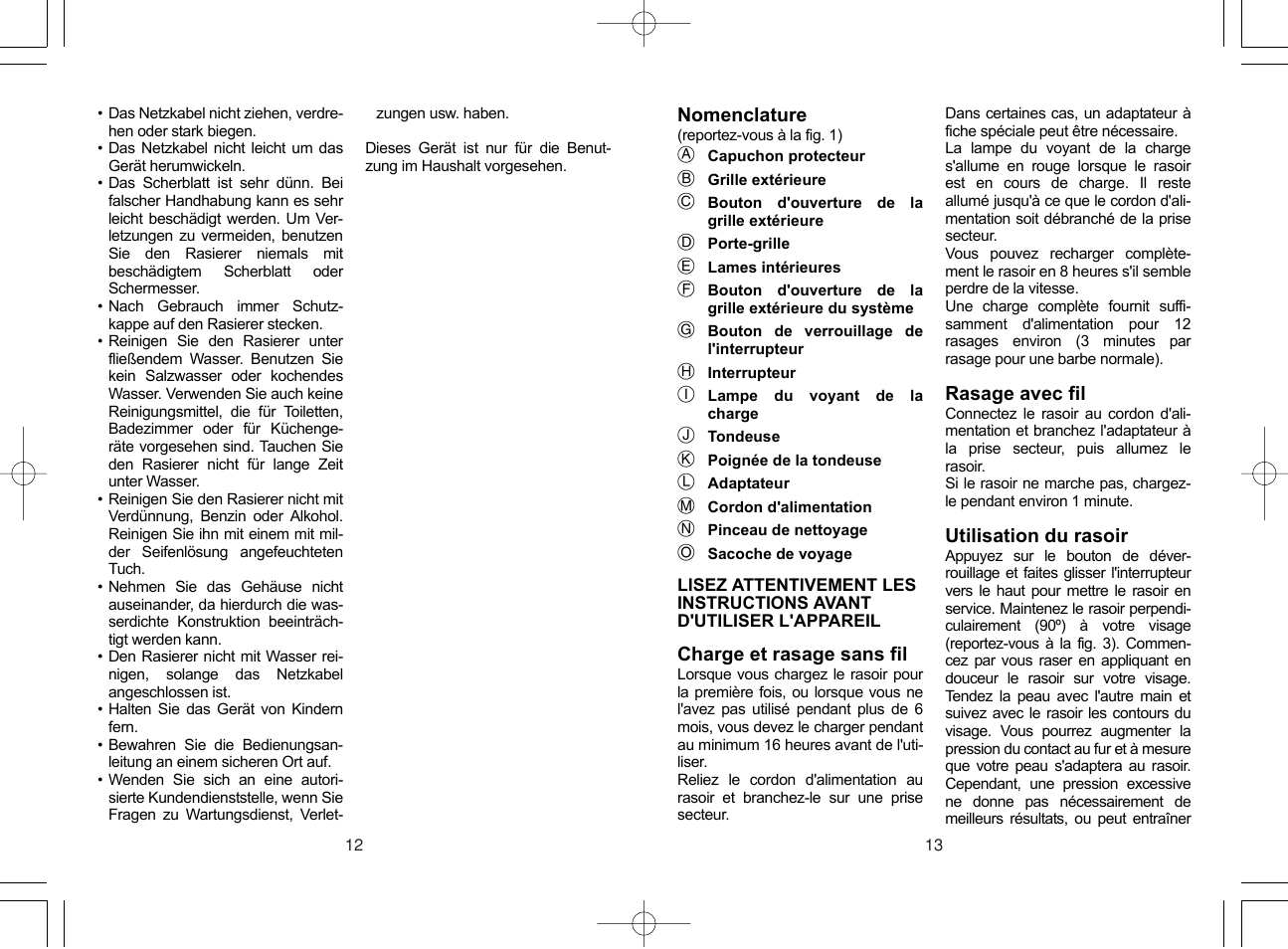 Panasonic ES4033 User Manual | Page 7 / 37