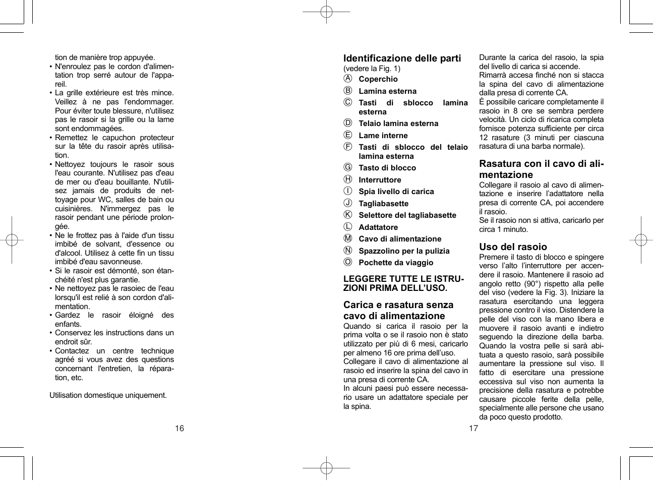 Panasonic ES4033 User Manual | Page 9 / 37