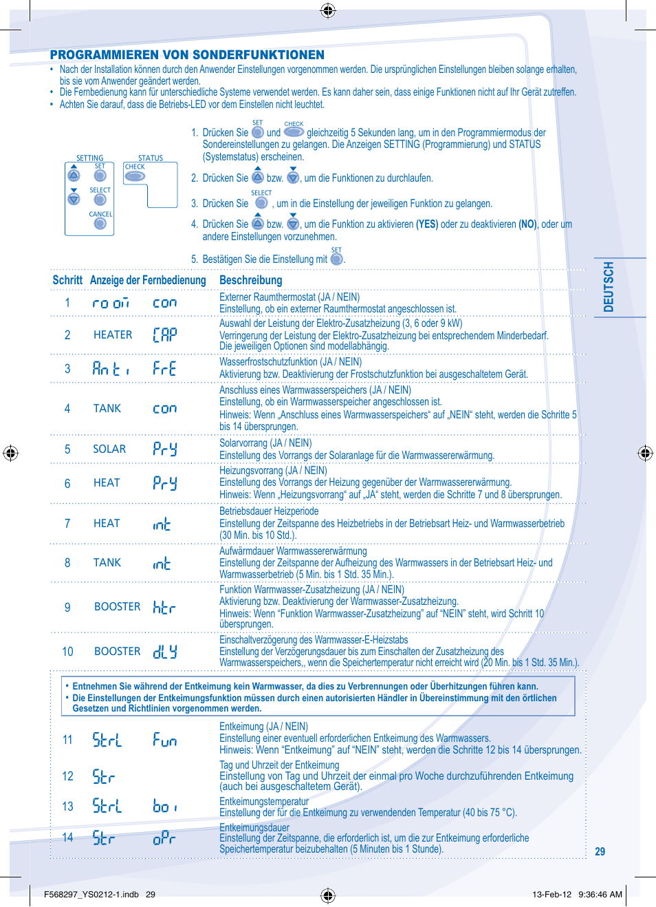 Panasonic WHMHF12D6E5 User Manual | Page 29 / 76