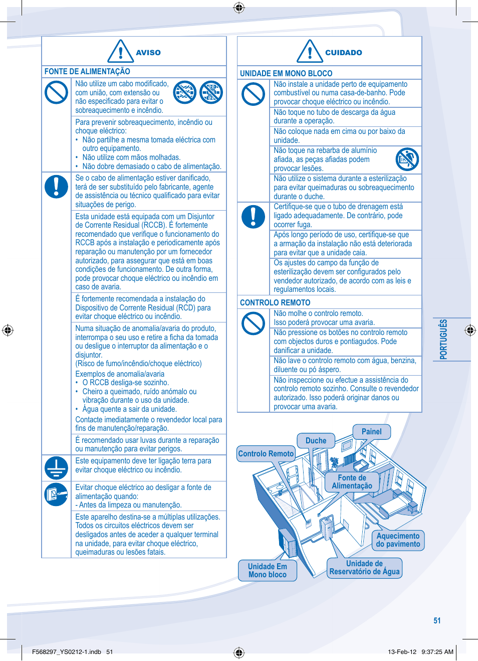 Panasonic WHMHF12D6E5 User Manual | Page 51 / 76