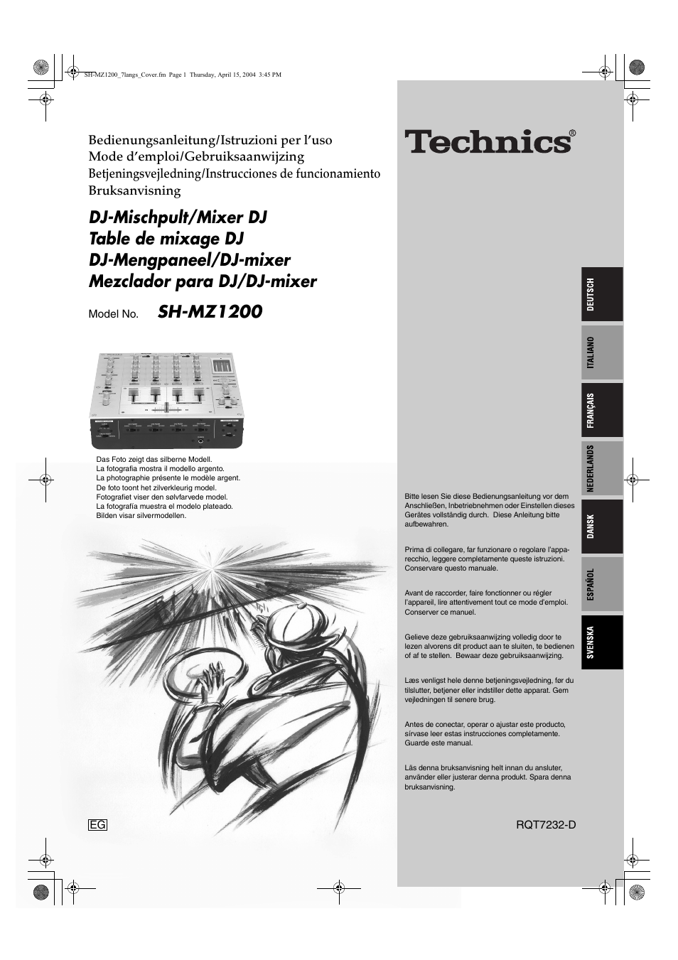 Panasonic SLMZ1200 User Manual | 100 pages