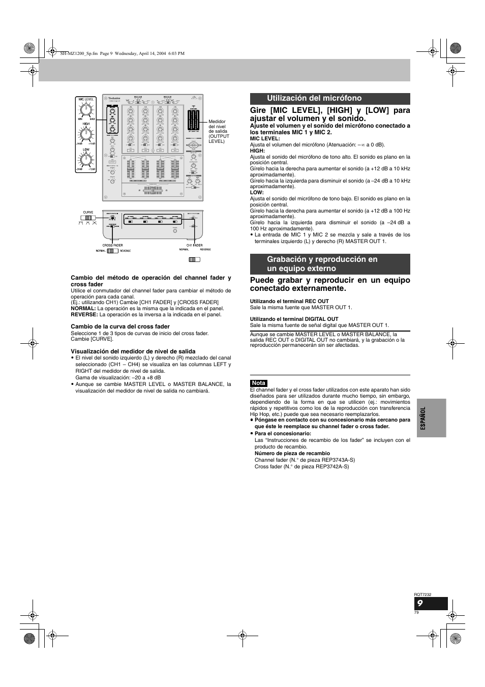Panasonic SLMZ1200 User Manual | Page 79 / 100