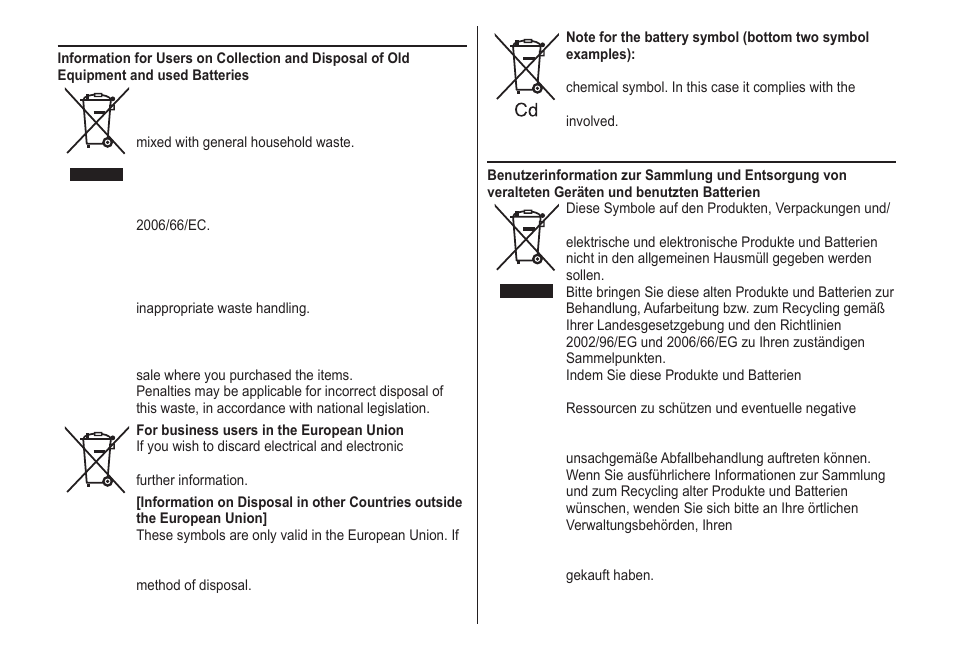 English, Deutsch | Panasonic ER2211 User Manual | Page 104 / 116