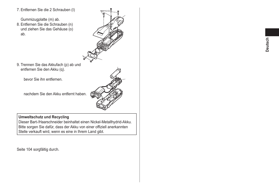 Panasonic ER2211 User Manual | Page 13 / 116