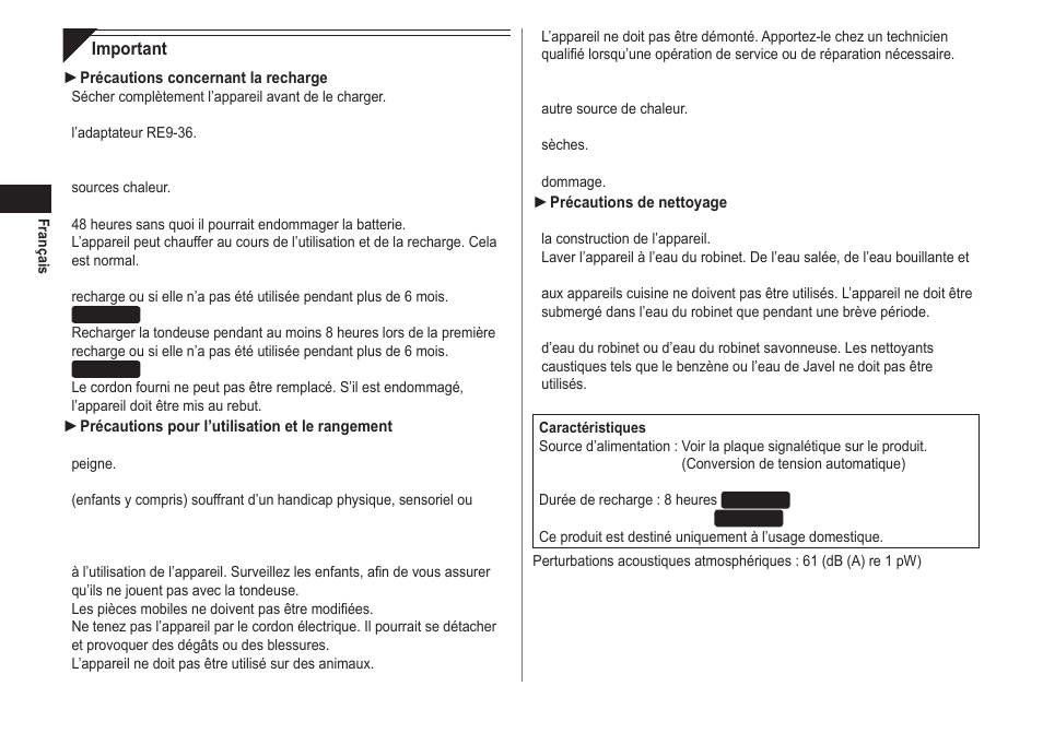 Panasonic ER2211 User Manual | Page 14 / 116