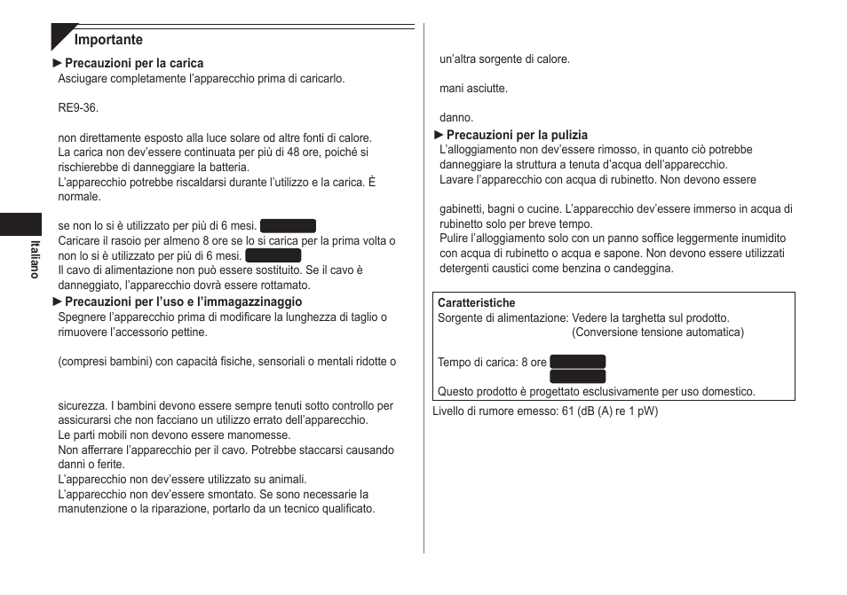 Panasonic ER2211 User Manual | Page 20 / 116