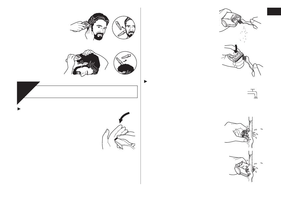 Clean, Cleaning the trimmer | Panasonic ER2211 User Manual | Page 5 / 116