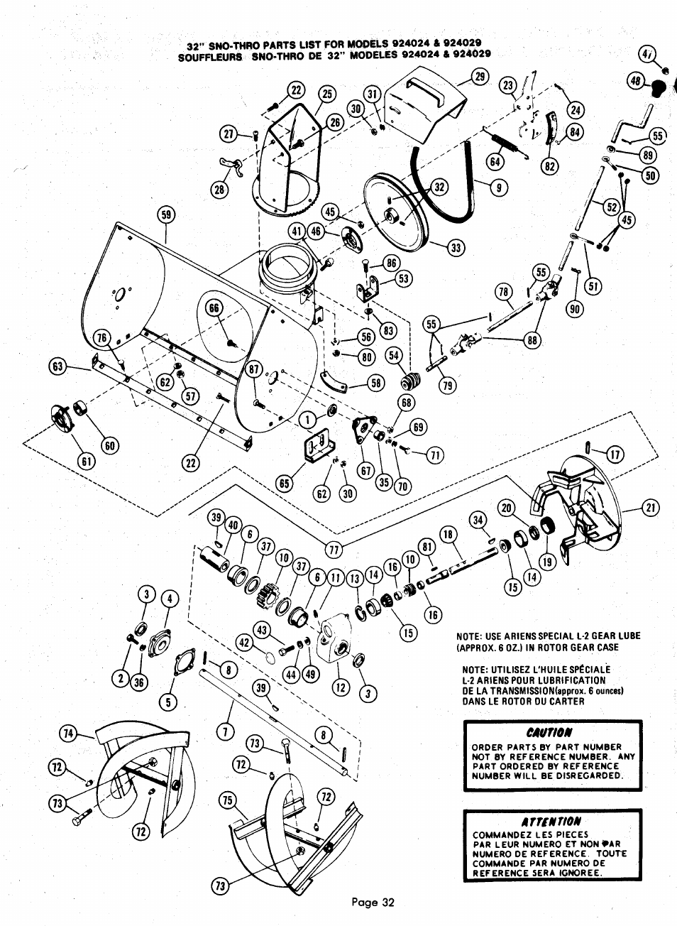 Vi!) | Ariens 924000 User Manual | Page 32 / 55