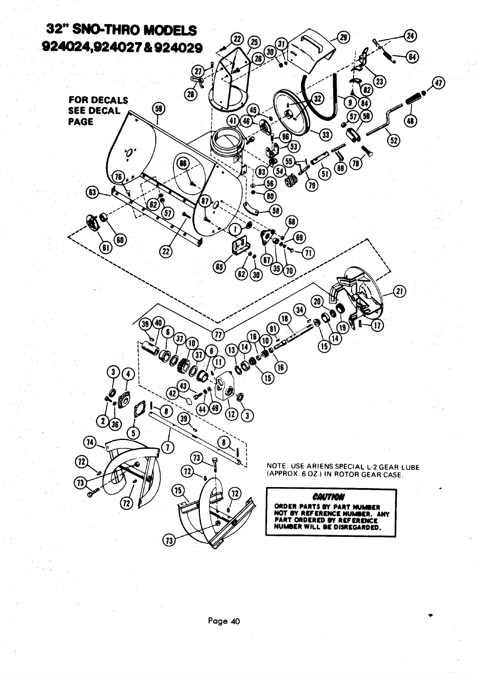 Ariens 924000 User Manual | Page 40 / 55