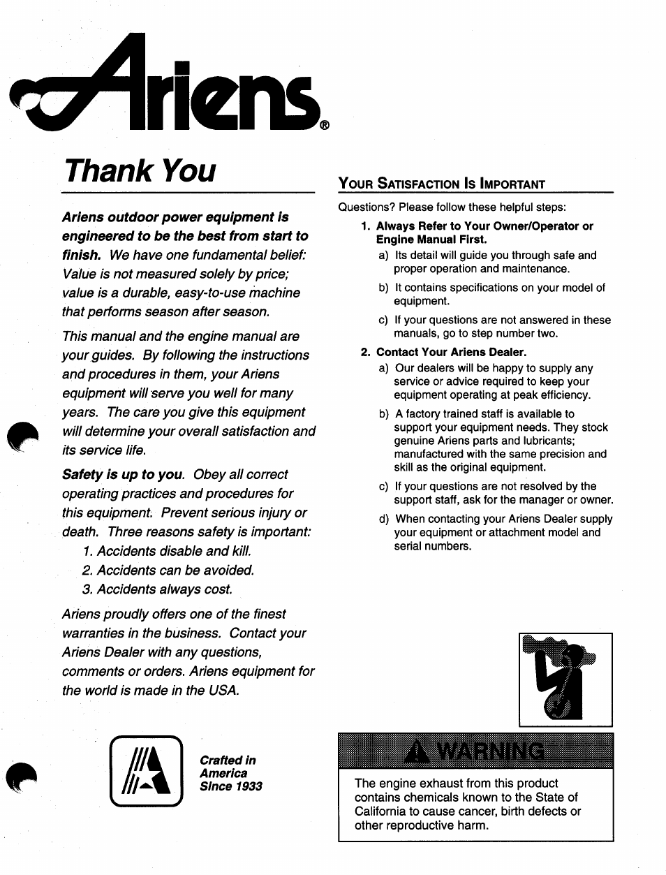 4tens, Tens | Ariens SNO-THRO 008-SS322E User Manual | Page 2 / 24