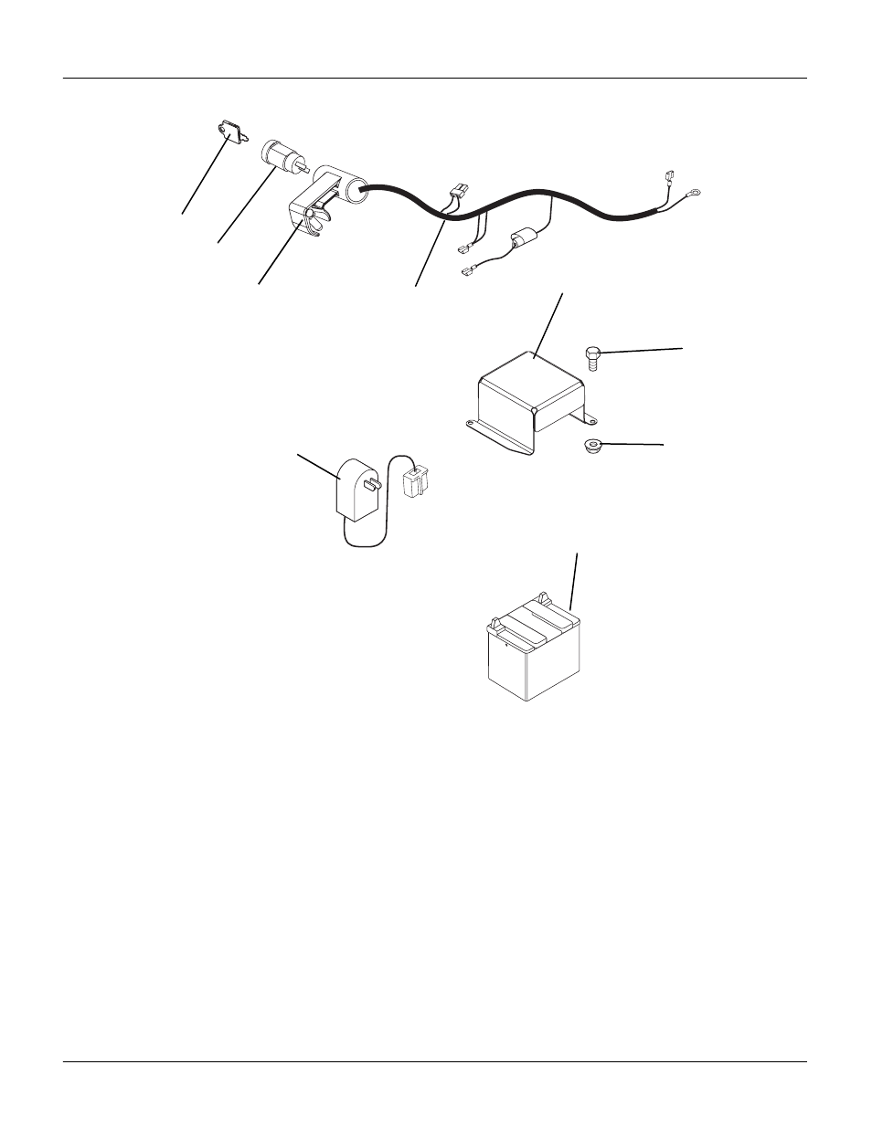 Electrical harness & battery | Ariens 911110 - SP21 User Manual | Page 18 / 19