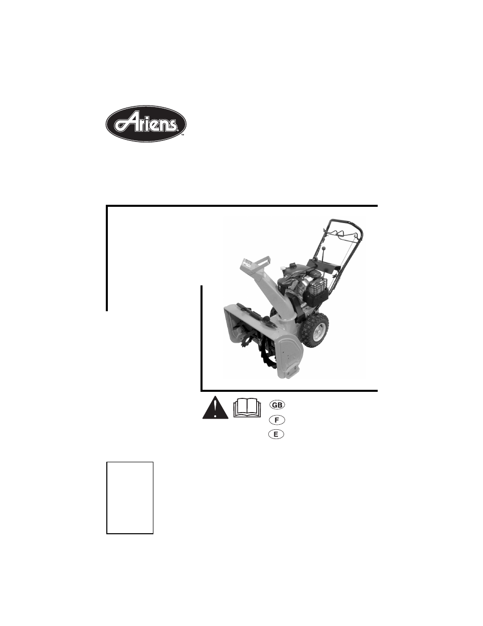 Ariens Sno-Thro 932037 - 724 User Manual | 31 pages