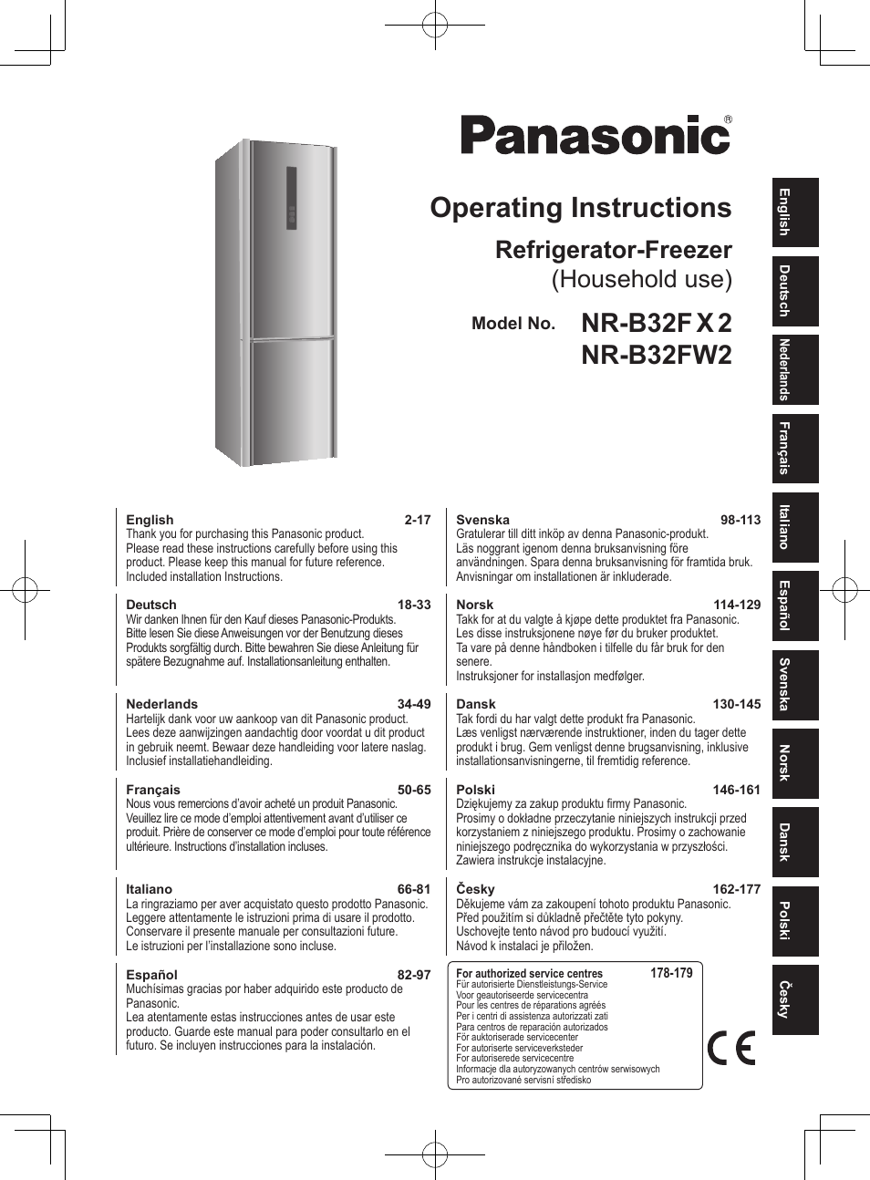 Panasonic NRB32FX2 User Manual | 180 pages