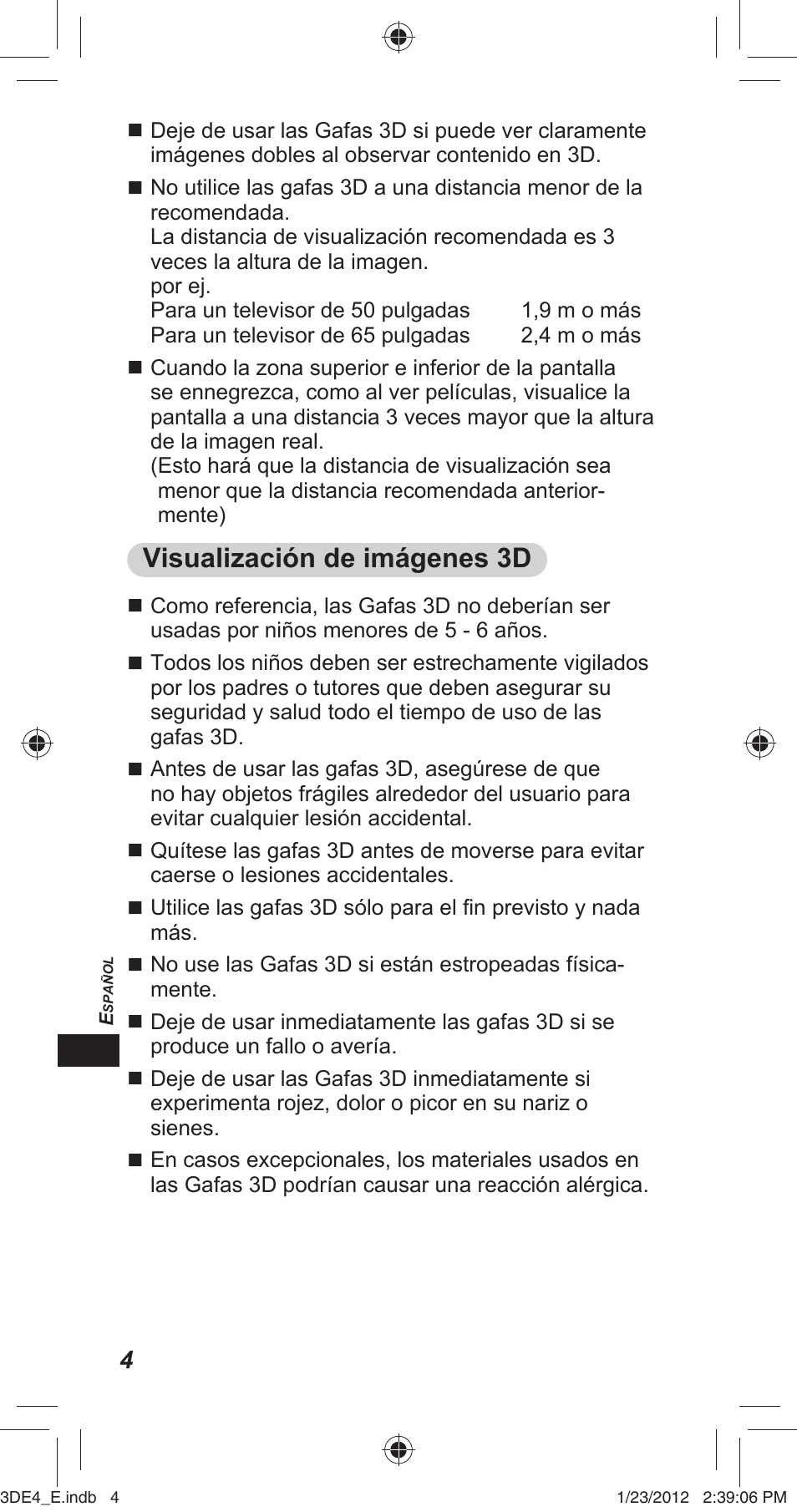 Visualización de imágenes 3d | Panasonic TYER3D4SE User Manual | Page 150 / 248