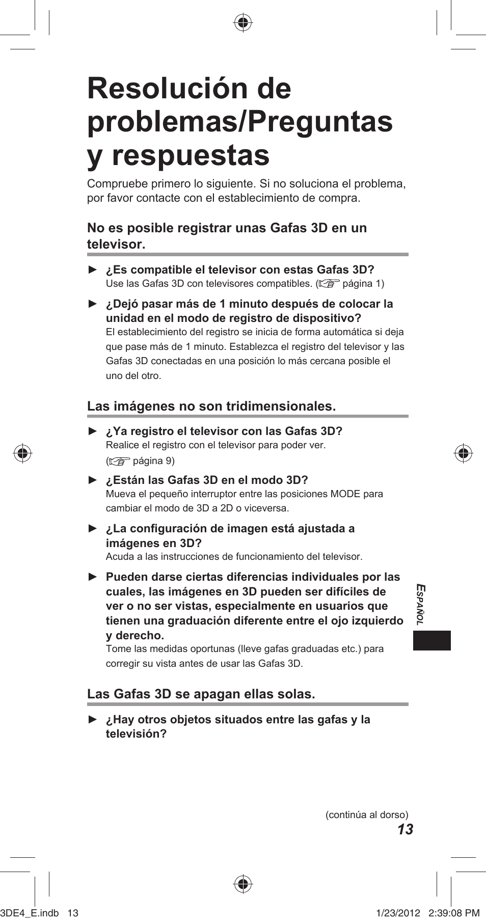 Resolución de problemas/preguntas y respuestas | Panasonic TYER3D4SE User Manual | Page 159 / 248