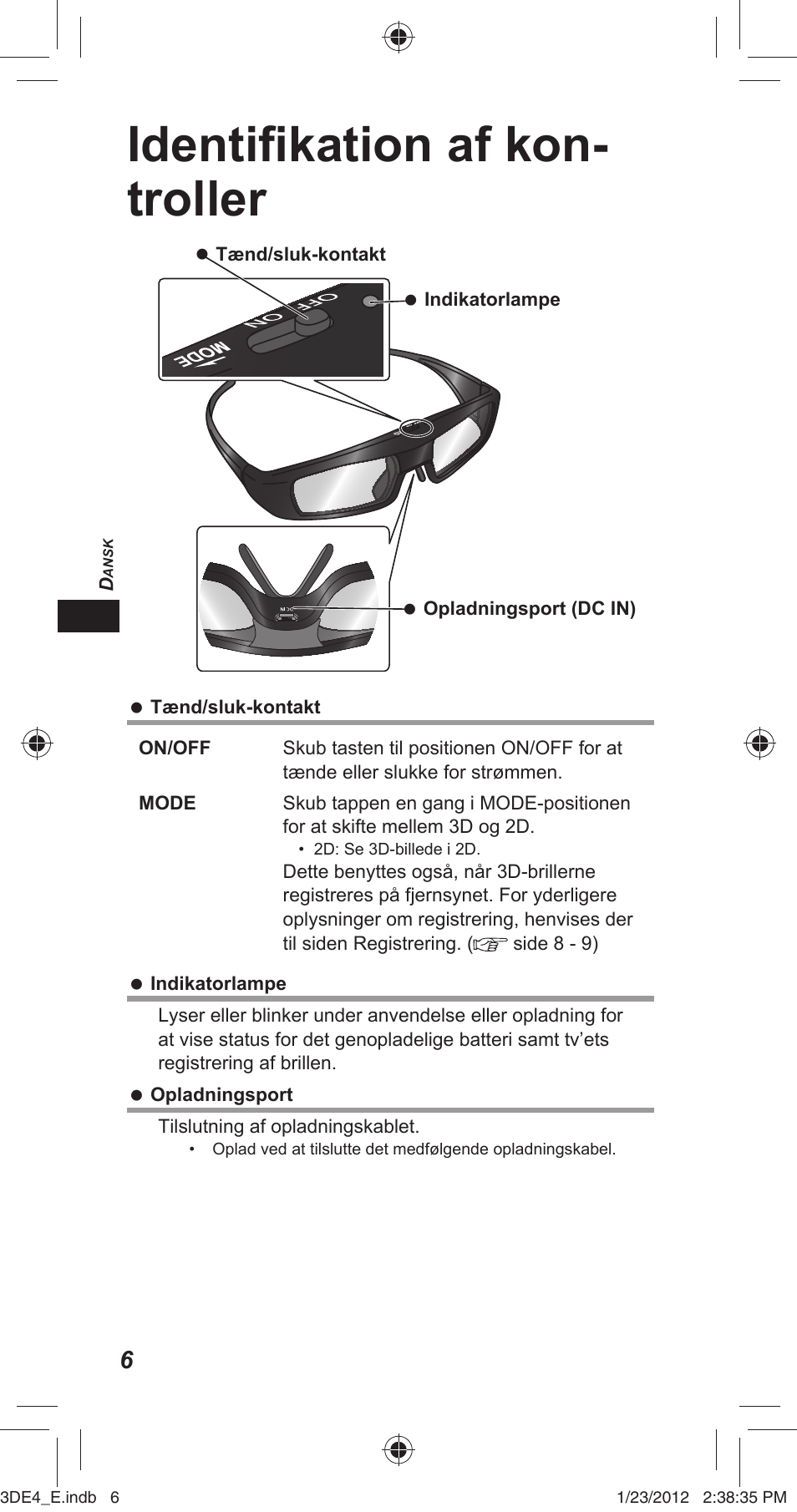 Identifi kation af kon- troller | Panasonic TYER3D4SE User Manual | Page 22 / 248