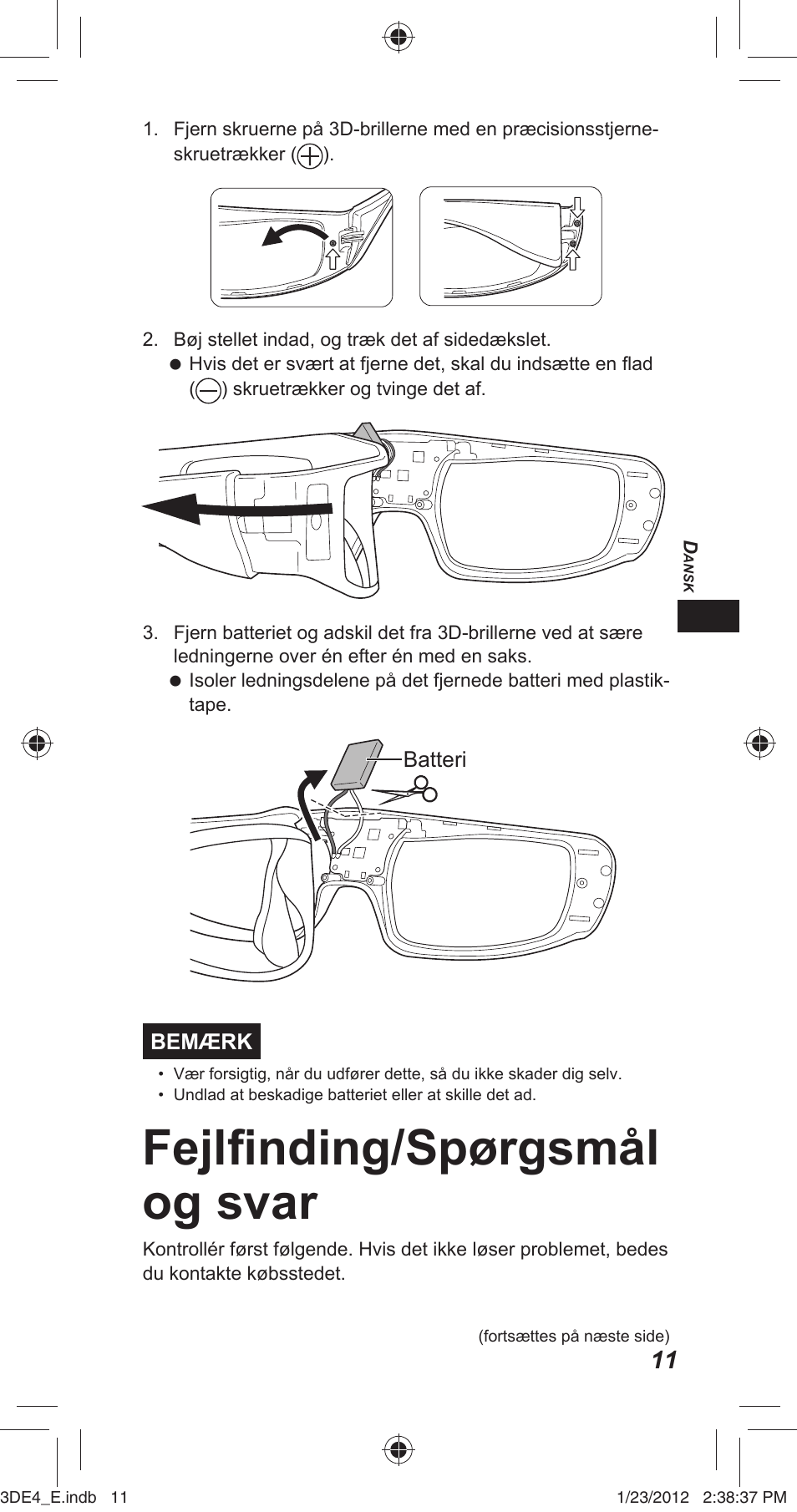 Fejlfi nding/spørgsmål og svar | Panasonic TYER3D4SE User Manual | Page 27 / 248