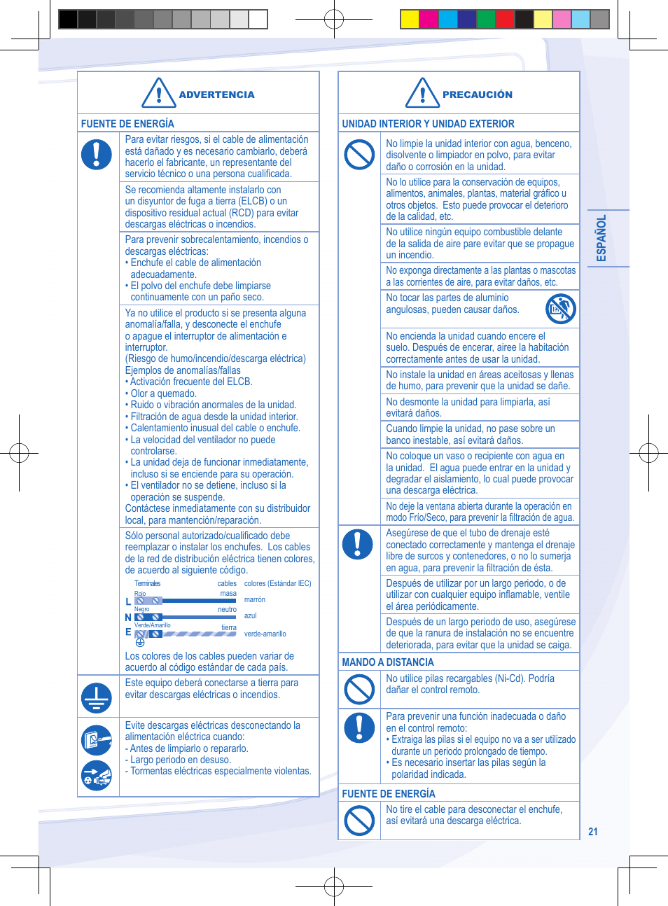 Panasonic CSYE18MKE User Manual | Page 21 / 72