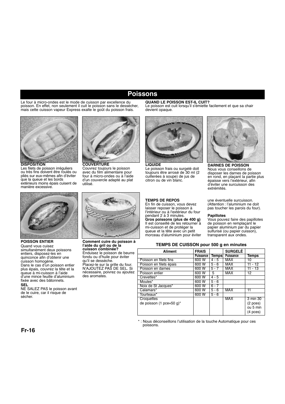 Poissons, Fr-16 | Panasonic NNQ523MF User Manual | Page 75 / 174