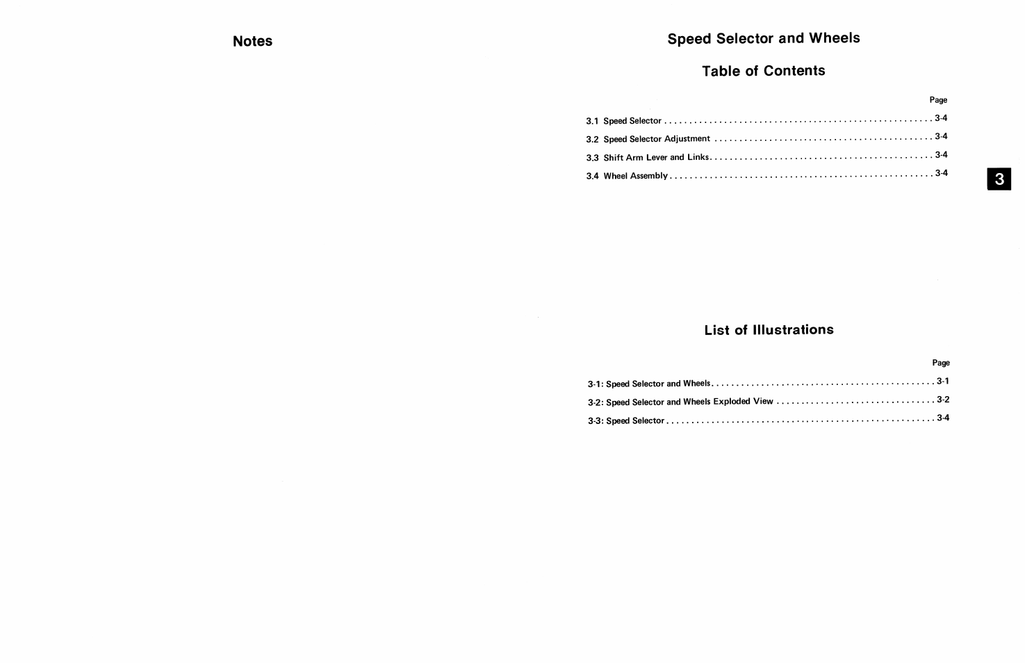 Speed selector and wheels table of contents, List of illustrations | Ariens 924 User Manual | Page 20 / 72