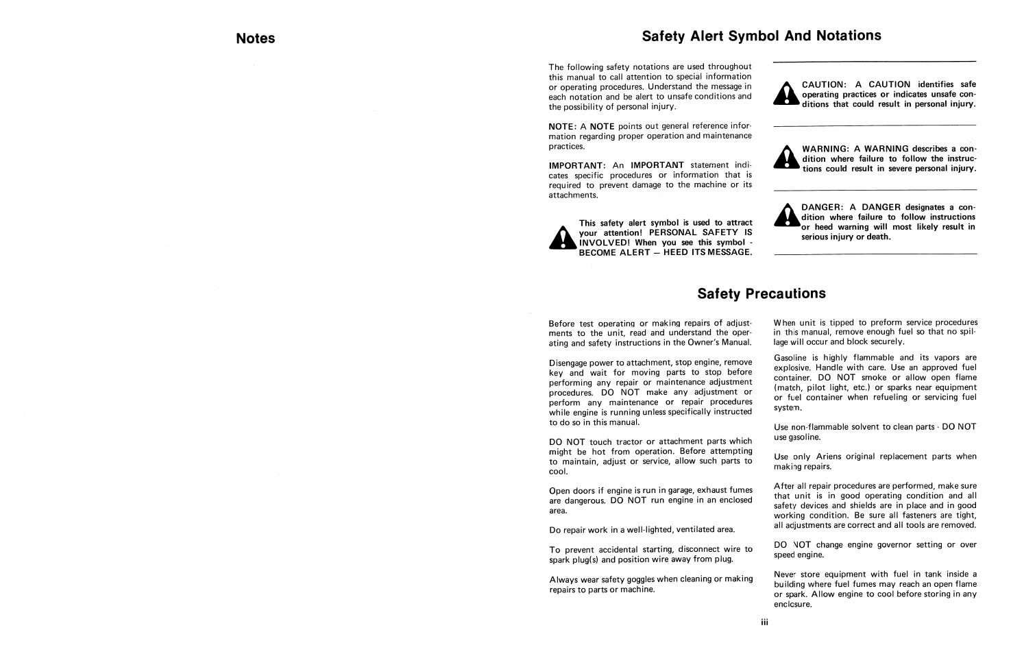 Ariens 924 User Manual | Page 6 / 72