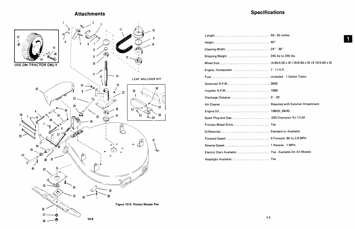 Attachments | Ariens 924 User Manual | Page 68 / 72