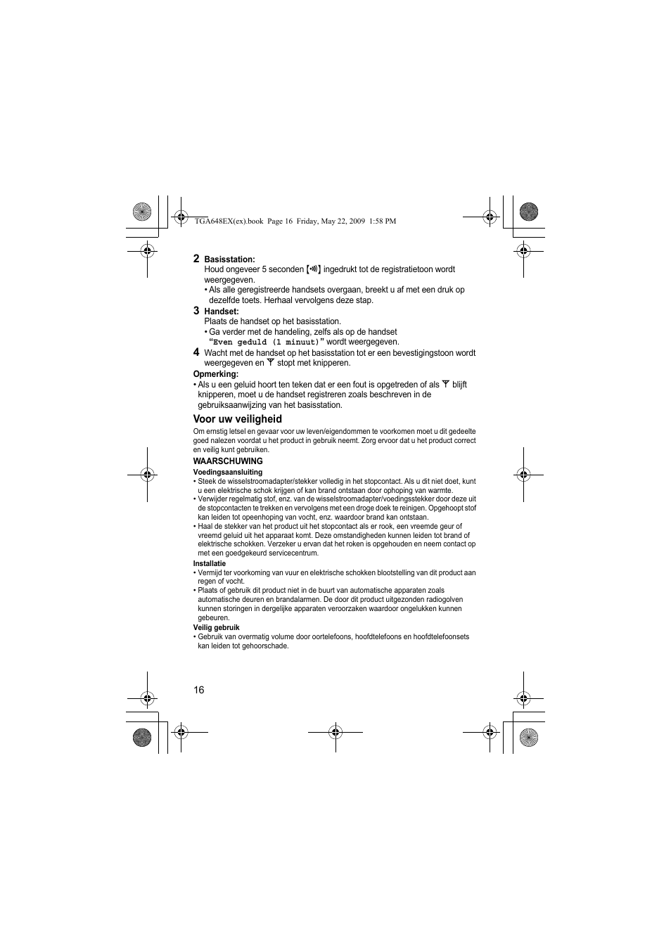 Panasonic KXTGA648EX User Manual | Page 16 / 44