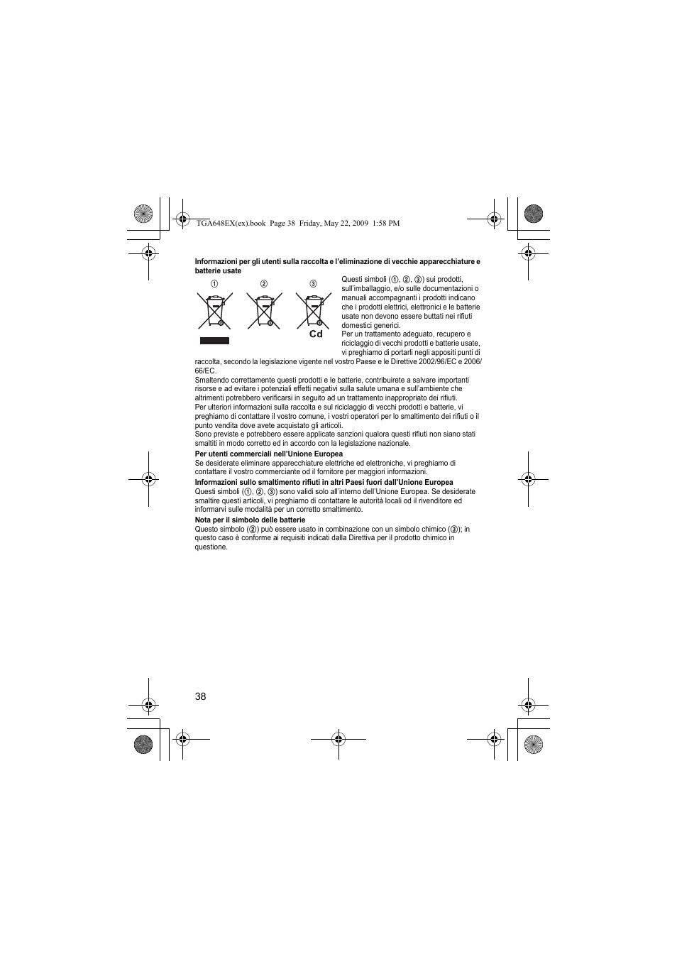 Panasonic KXTGA648EX User Manual | Page 38 / 44