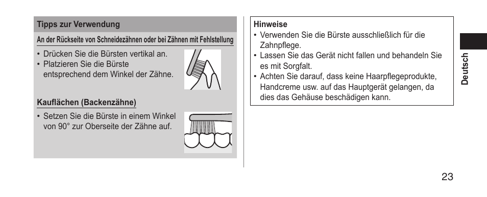 Panasonic EWDS11 User Manual | Page 23 / 118