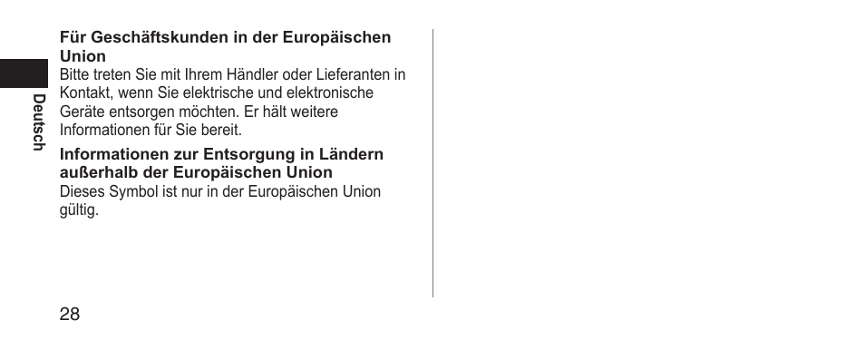 Panasonic EWDS11 User Manual | Page 28 / 118